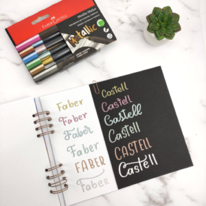 Plumones metálicos 6 unidades faber castell