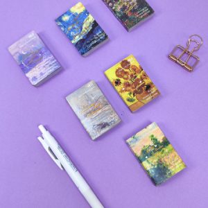 Mini libros stickes tematica de arte