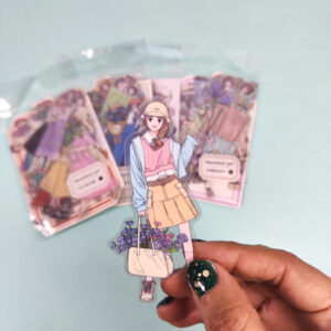 Sticker muñequitas x 30 unidades