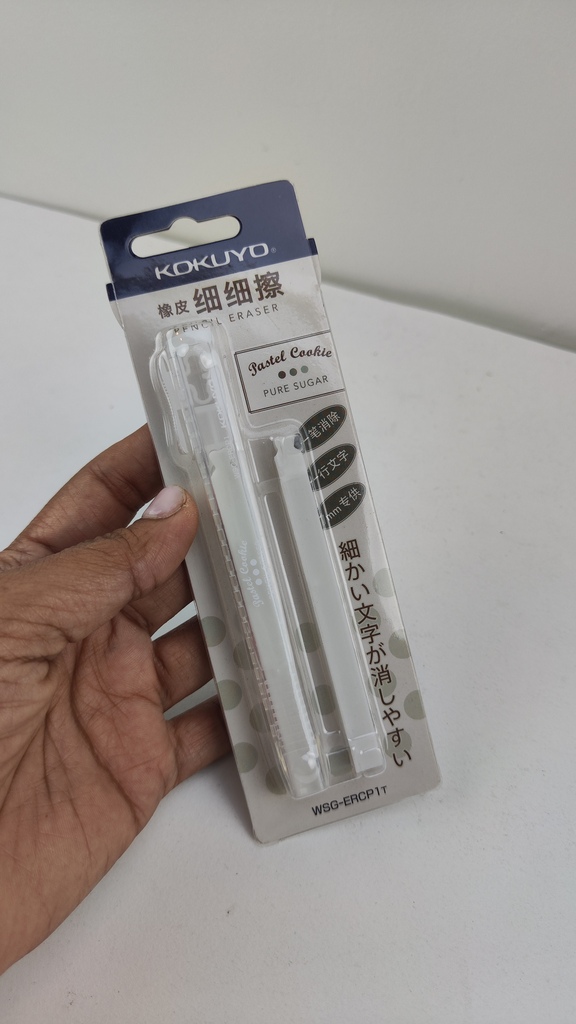 Borrador Kokuyo blanco 7 cm con repuesto | Papelería